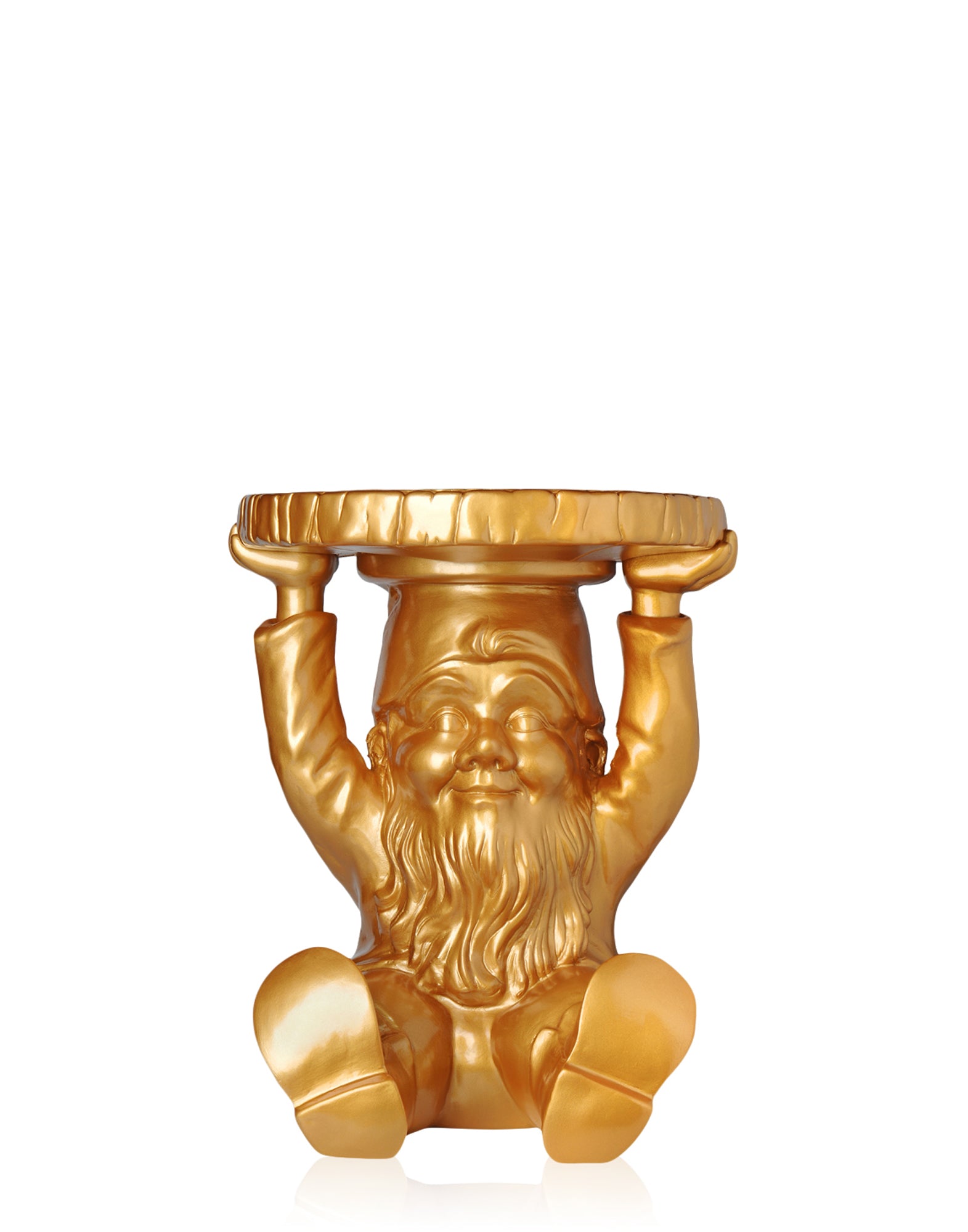 Attila Gnome Ornamental Side Table - Gold