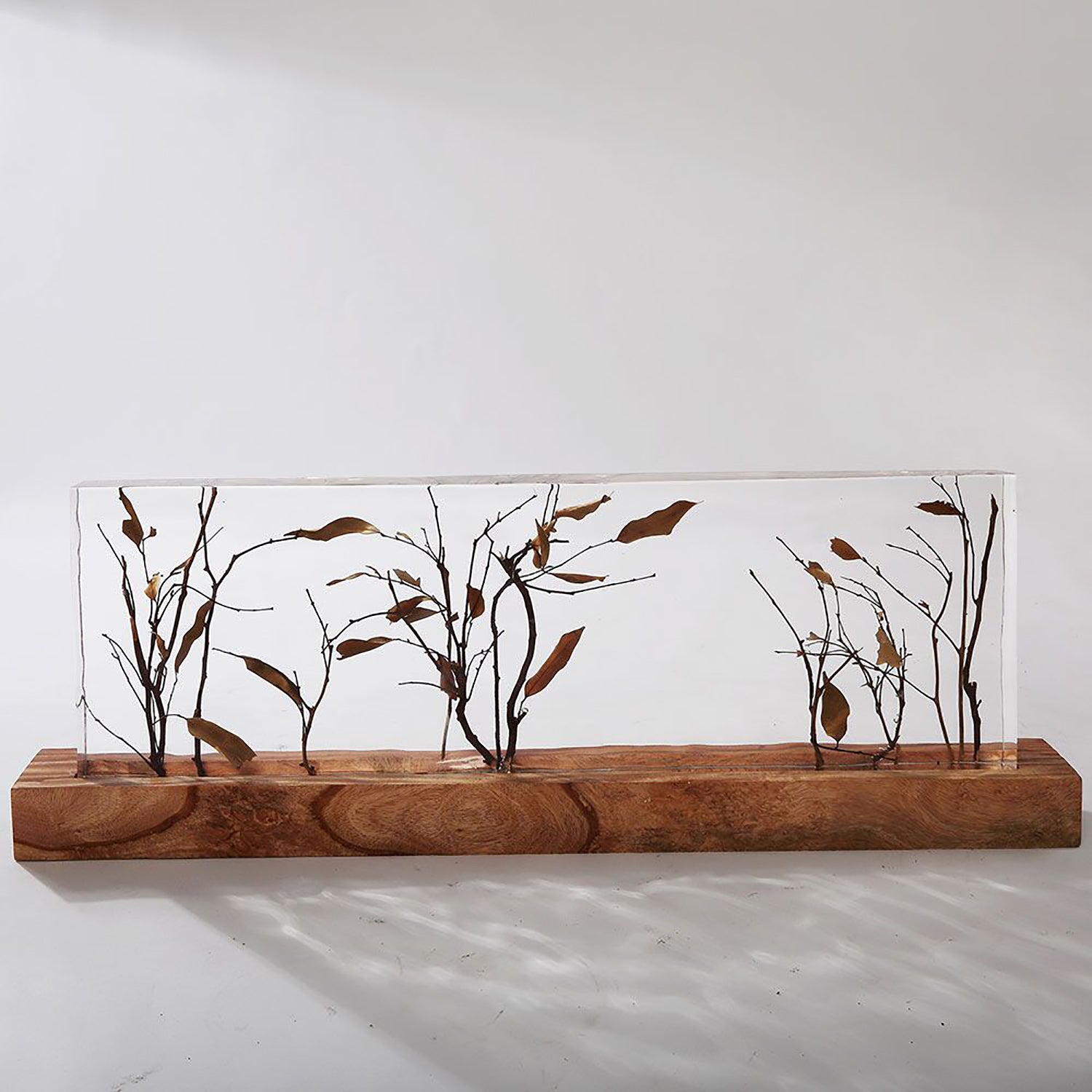 Crystal and Branch Tabletop Decor