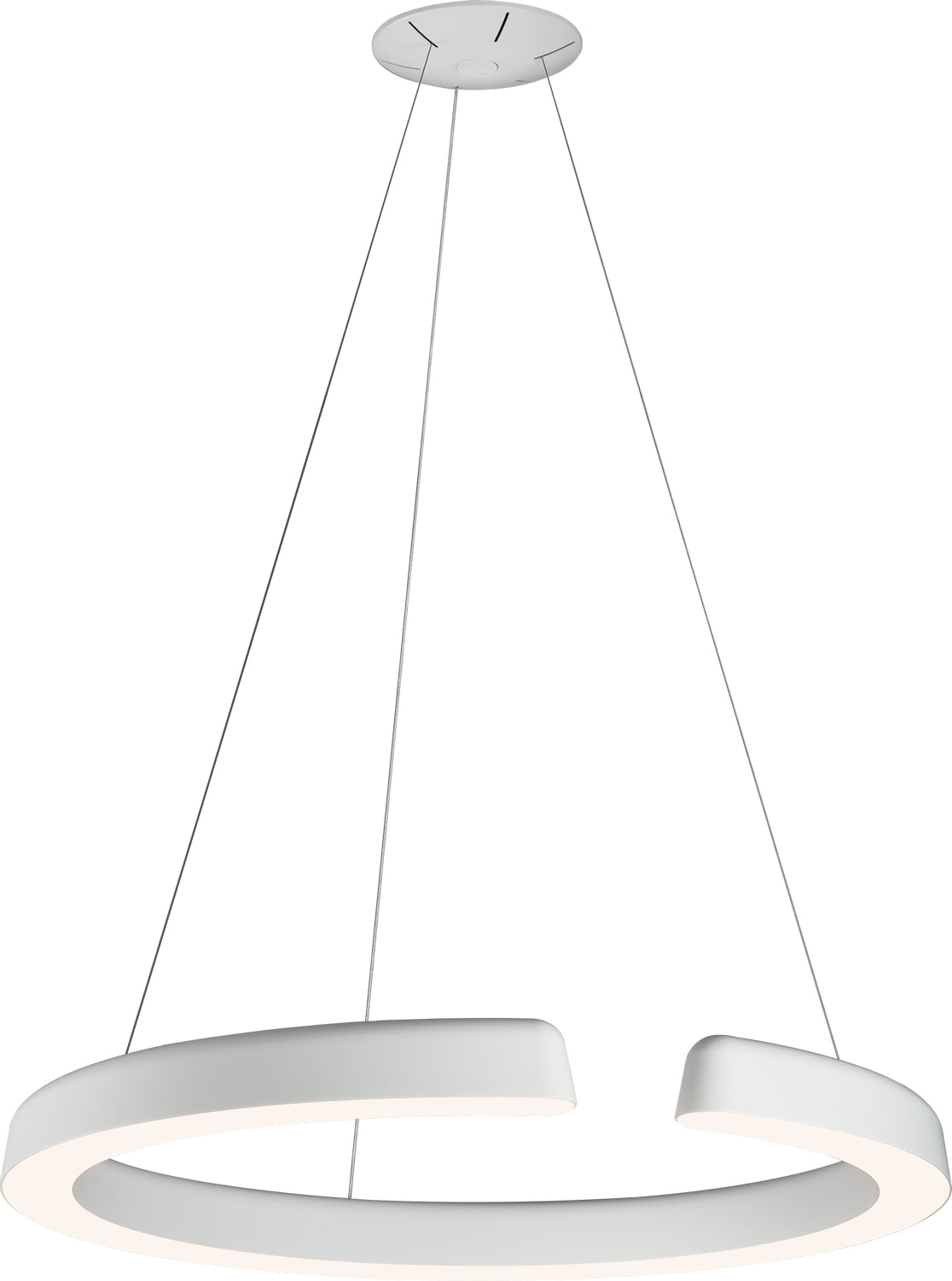 PageOne - PP020017-MH - LED Pendant - Enso - Matte White