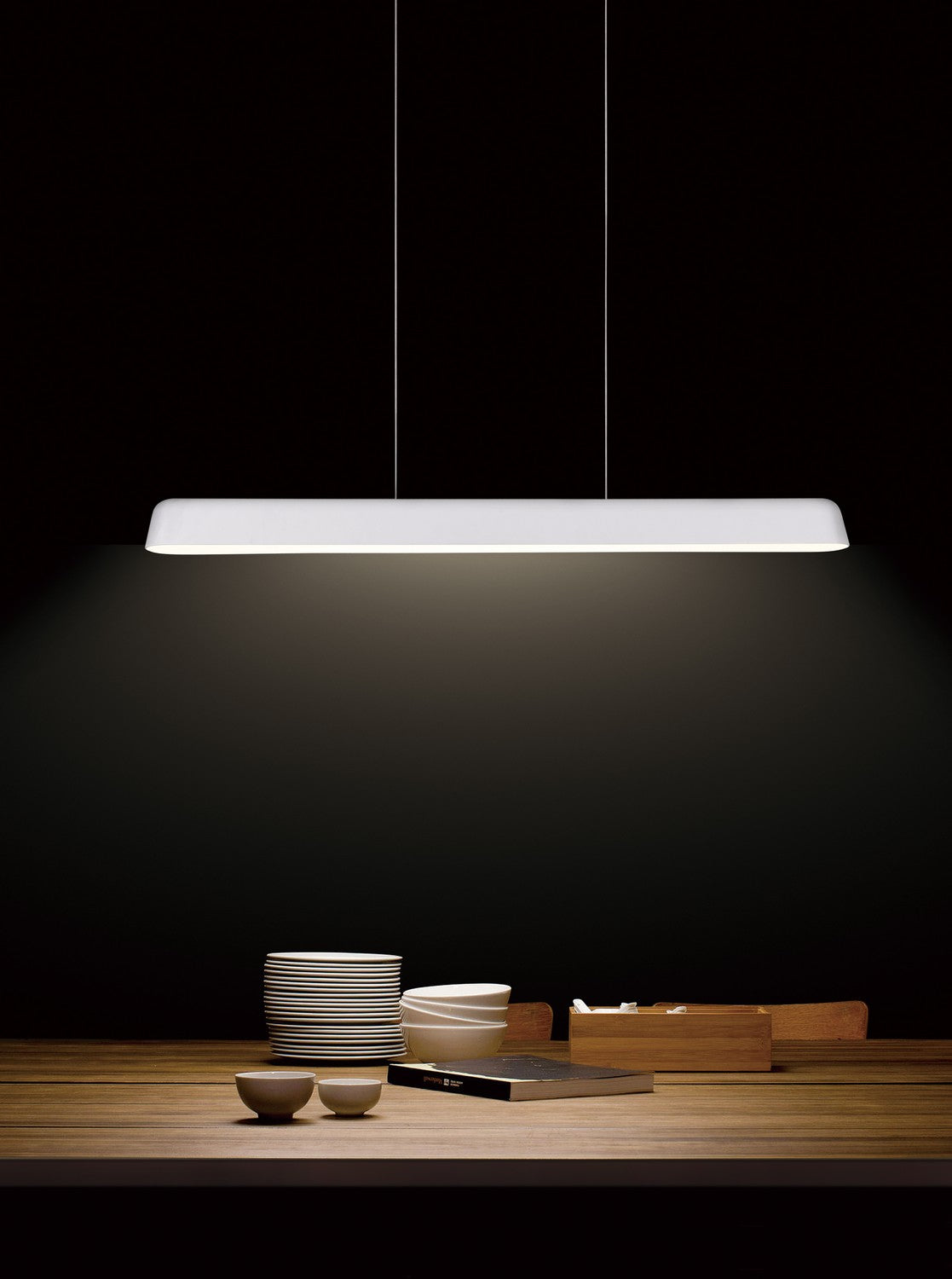 PageOne - PP020019-MH - LED Pendant - Enso - Matte White