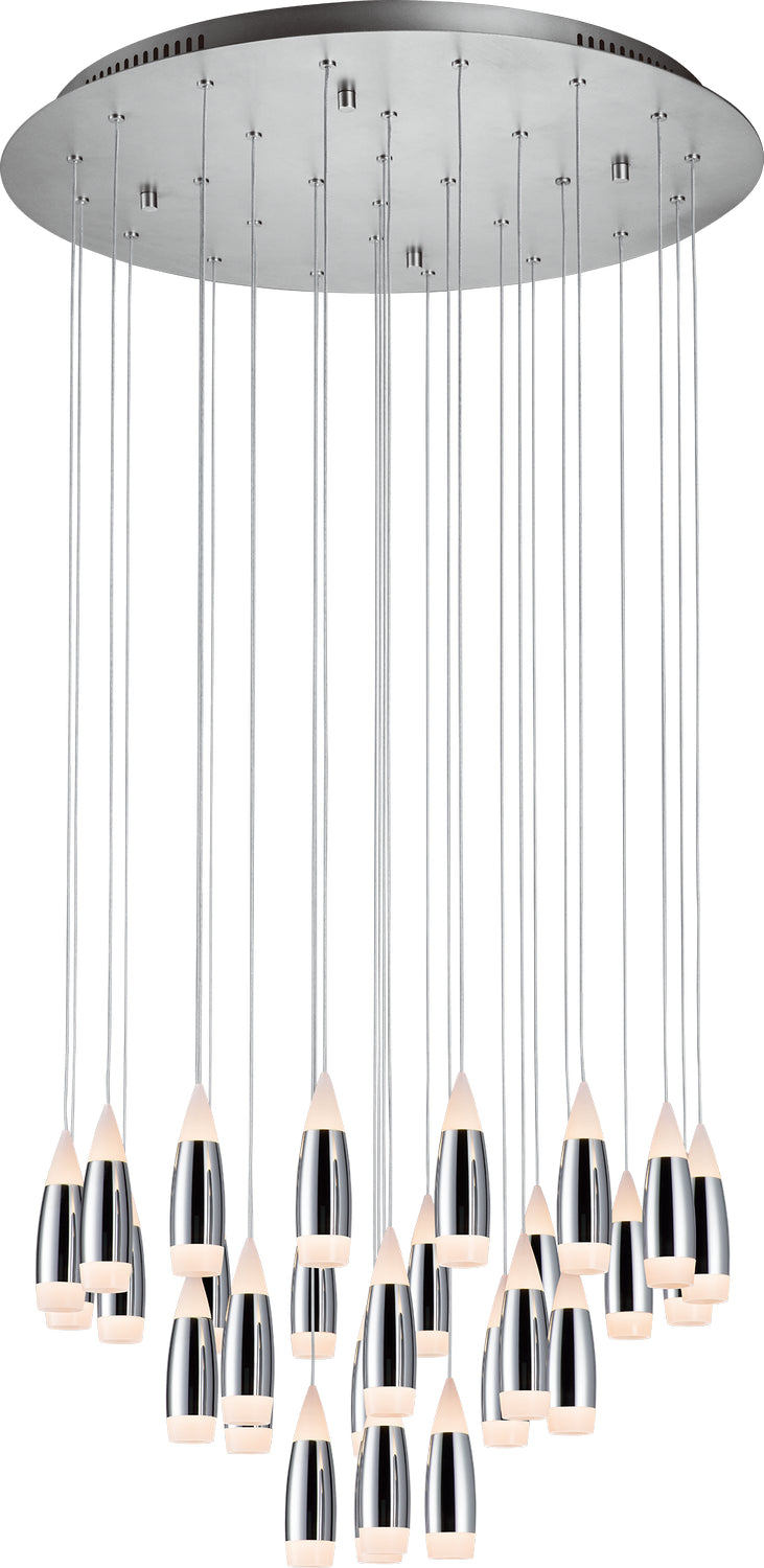 PageOne - PP020097-CM - LED Chandelier - Tear - Polished Chrome