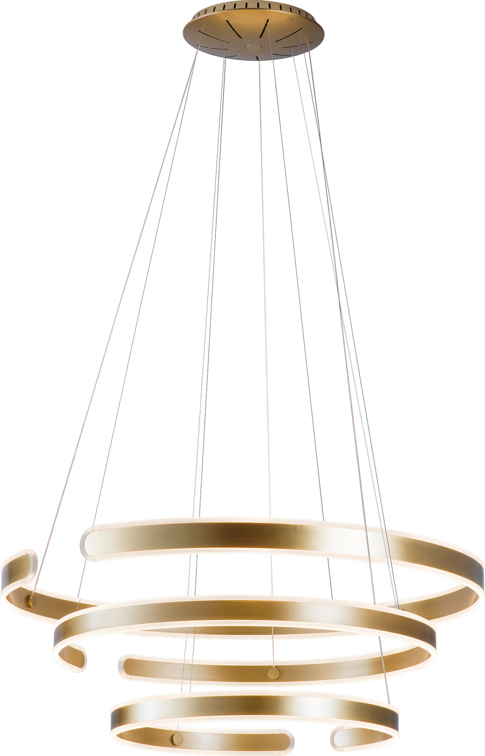 PageOne - PP020109-BC - LED Chandelier - Gianni - Brushed Champagne