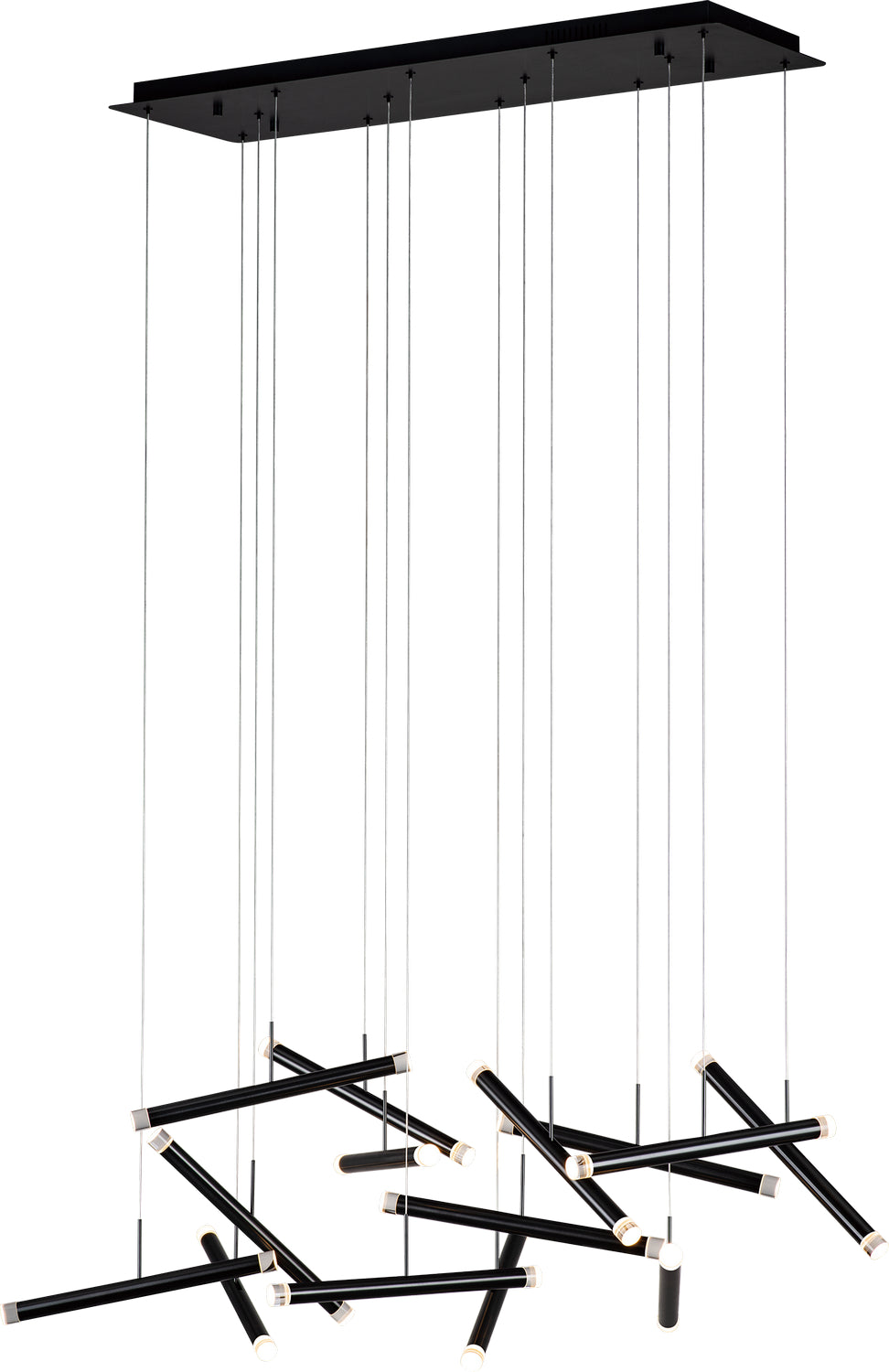 PageOne - PP020238-SDG - LED Chandelier - Seesaw - Satin Dark Gray