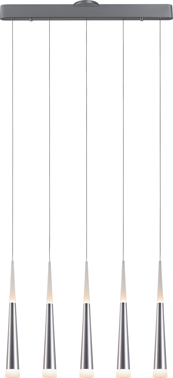 PageOne - PP120102-AL - LED Pendant - Meteor - Brushed Aluminum