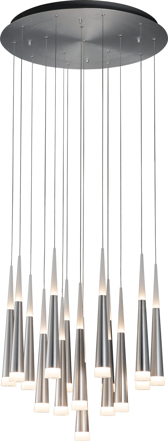 PageOne - PP120105-AL - LED Chandelier - Meteor - Brushed Aluminum