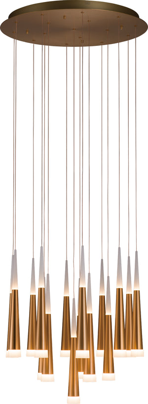 PageOne - PP120105-BG - LED Chandelier - Meteor - Brushed Gold