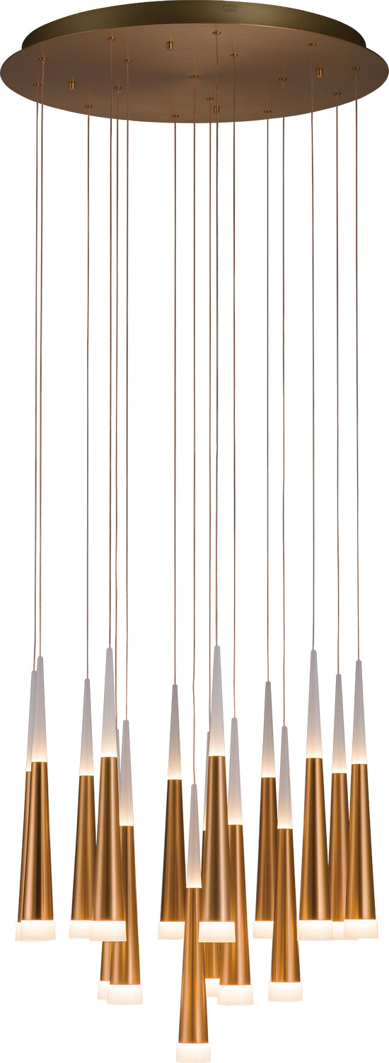 PageOne - PP120105-BG - LED Chandelier - Meteor - Brushed Gold