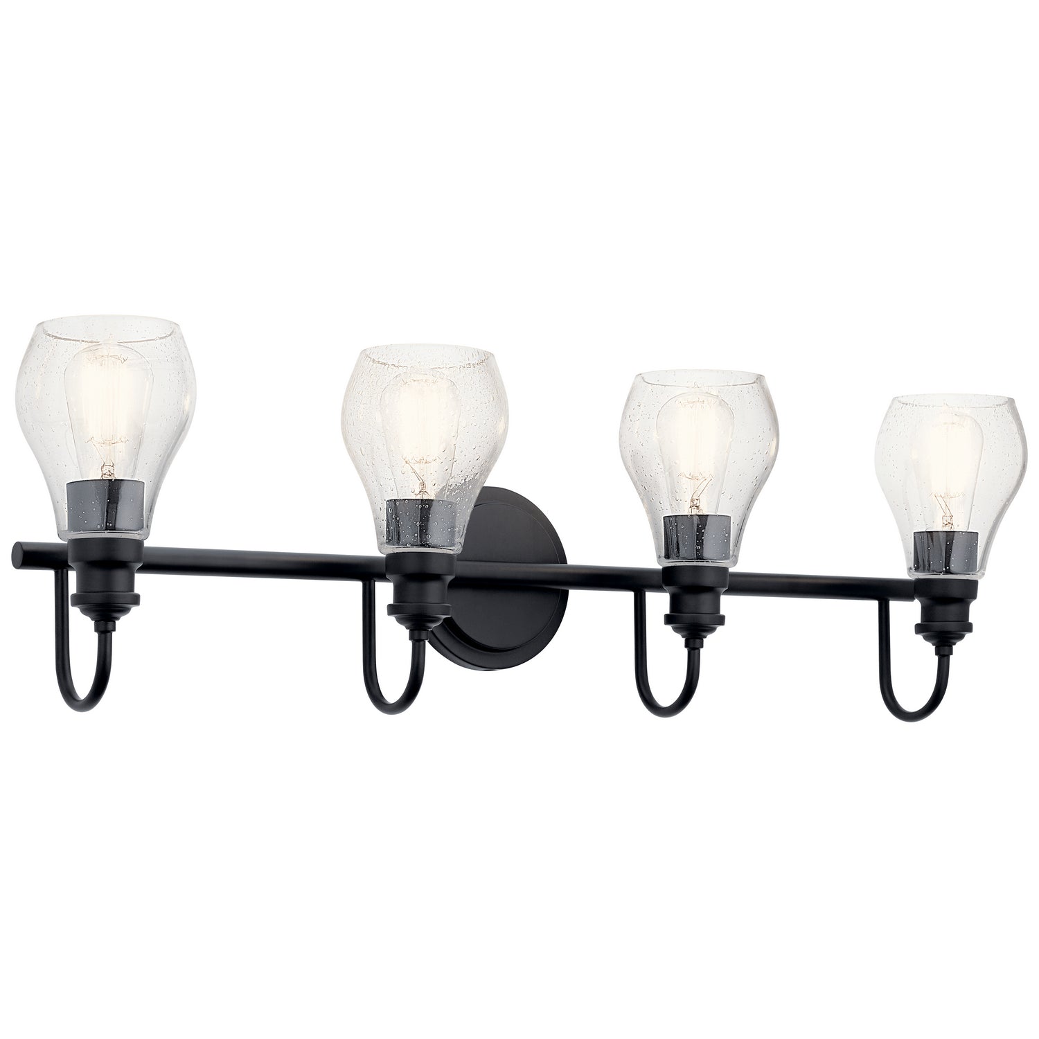 Kichler - 45393BK - Four Light Bath - Greenbrier - Black