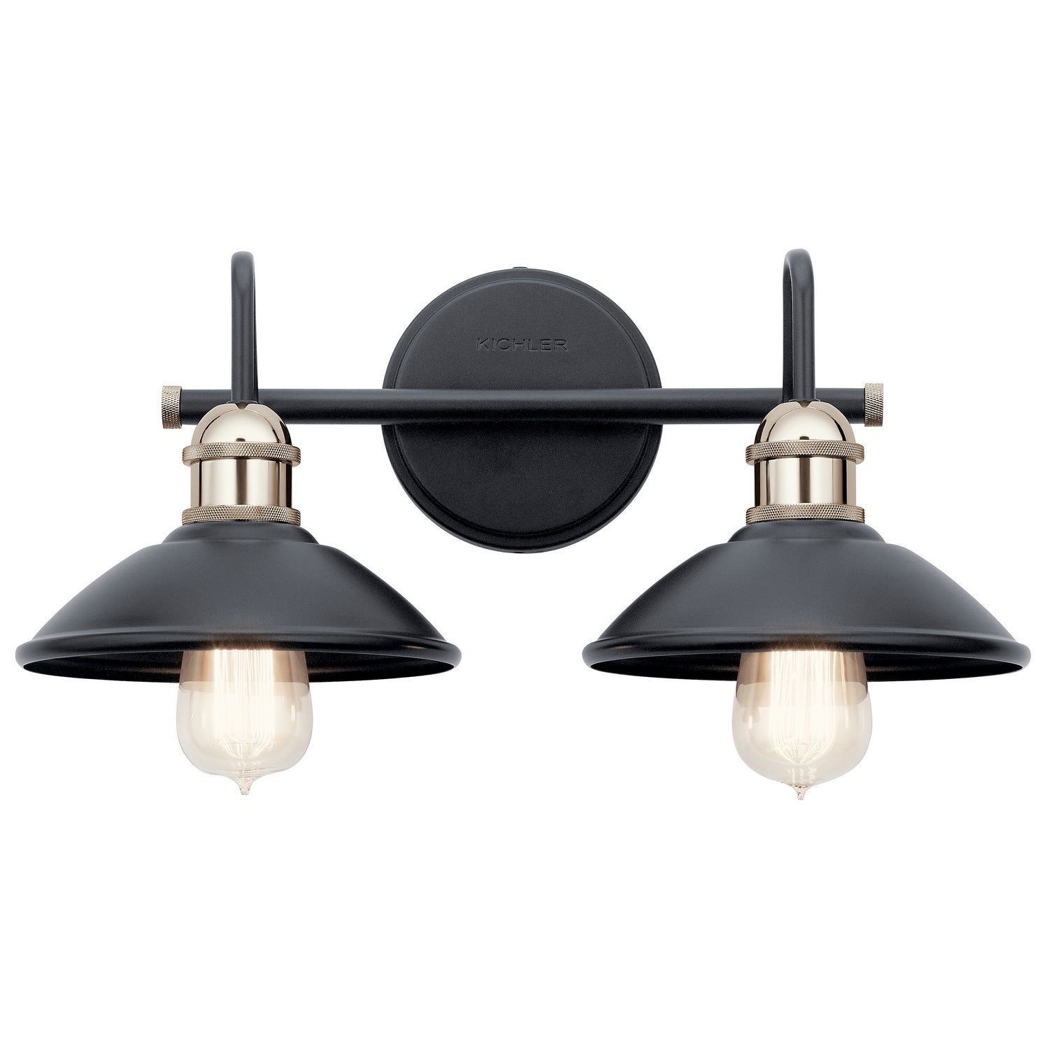 Kichler - 45944BK - Two Light Bath - Clyde - Black