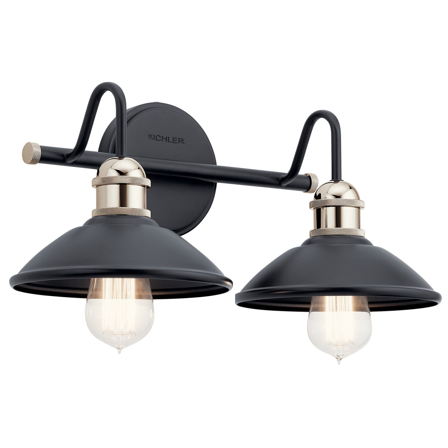 Kichler - 45944BK - Two Light Bath - Clyde - Black