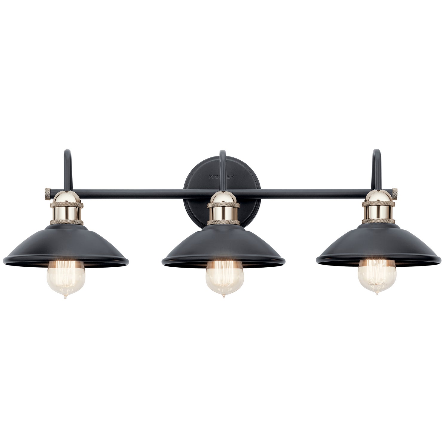 Kichler - 45945BK - Three Light Bath - Clyde - Black