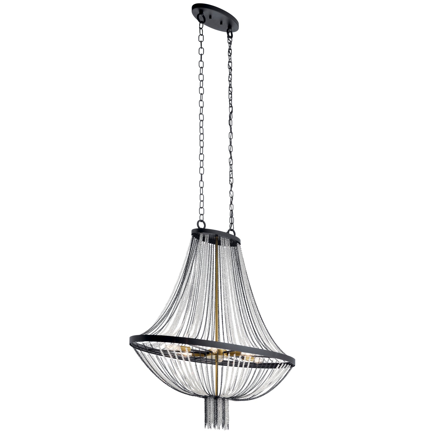 Kichler - 52048BKT - Six Light Foyer Chandelier - Alexia - Textured Black