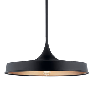 Kichler - 52096BK - One Light Pendant/Semi Flush - Elias - Black