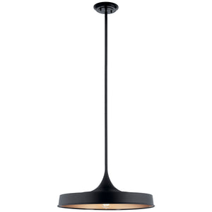 Kichler - 52096BK - One Light Pendant/Semi Flush - Elias - Black