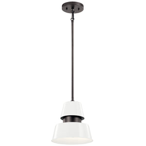 Kichler - 59003WH - One Light Outdoor Pendant - Lozano - White