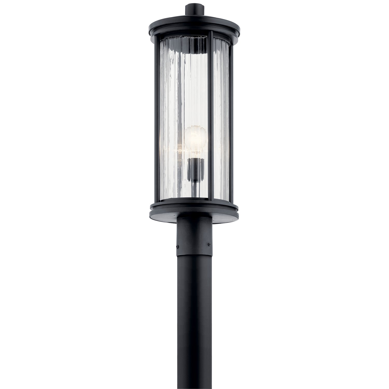 Kichler - 59025BK - One Light Outdoor Post Mount - Barras - Black