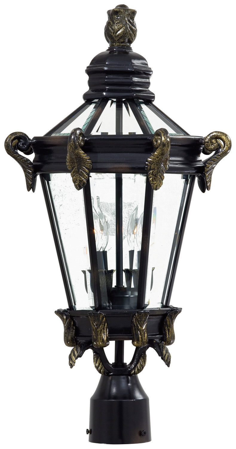 Minka-Lavery - 8935-95 - Two Light Post Mount - Stratford Hall - Heritage w/Gold Highlights