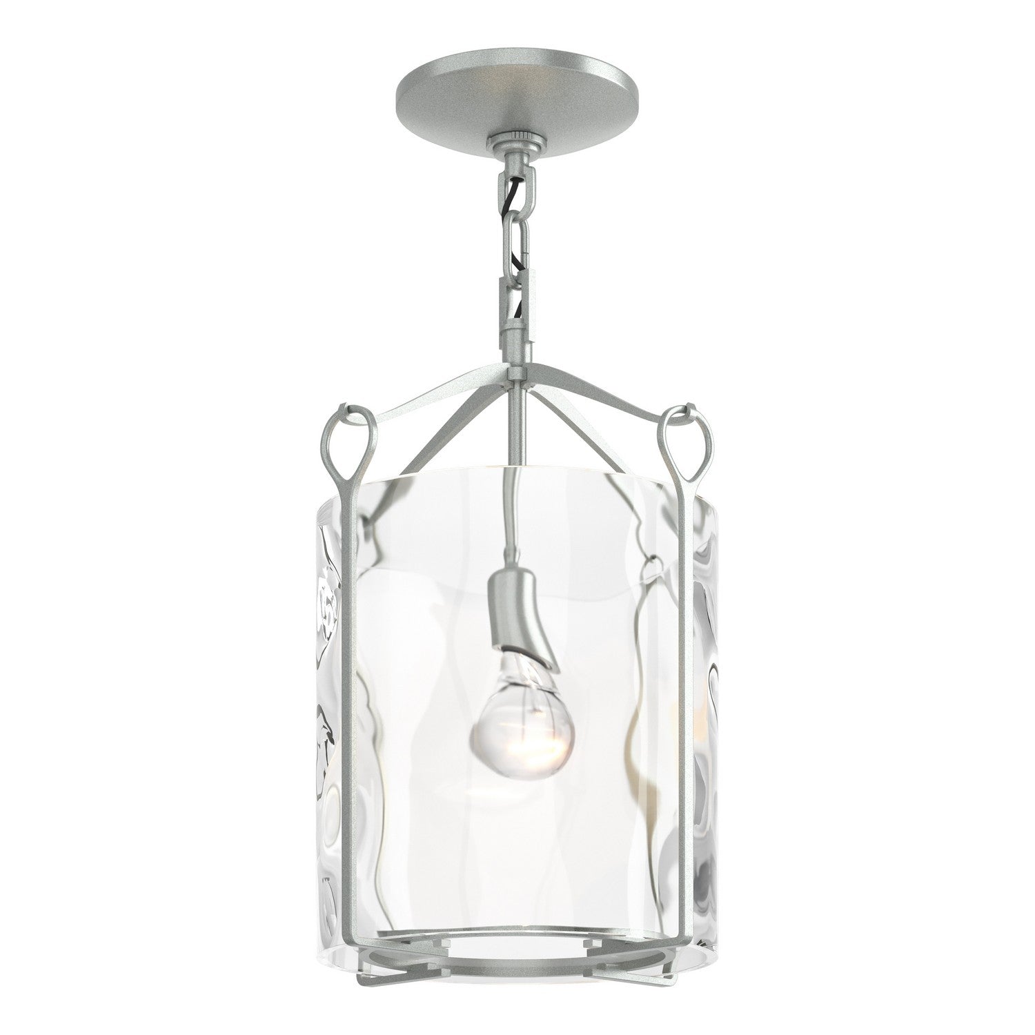 Hubbardton Forge - 121140-SKT-82-LL0137 - Bow Semi-Flush - Bow - Vintage Platinum
