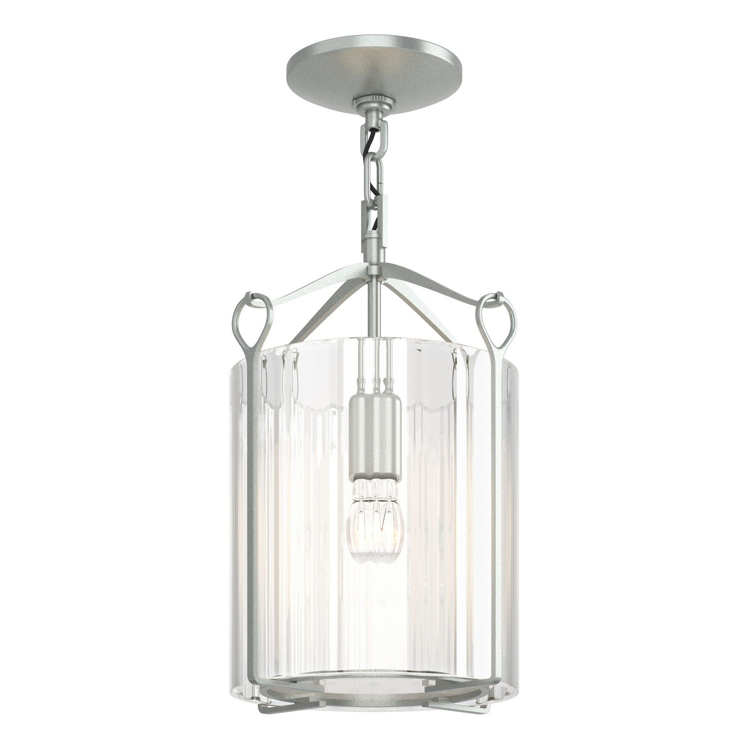 Hubbardton Forge - 121140-SKT-82-ZM0137 - Bow Semi-Flush - Bow - Vintage Platinum