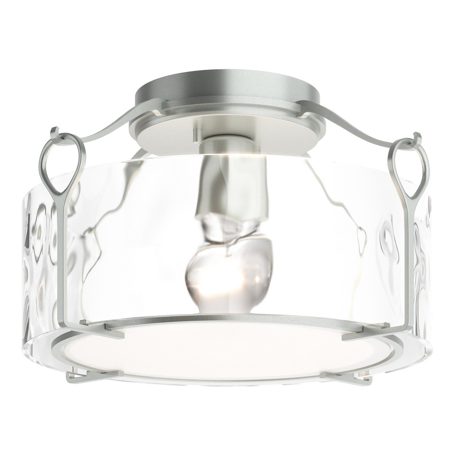 Hubbardton Forge - 121142-SKT-82-LL0218 - Bow Medium Semi-Flush - Bow - Vintage Platinum