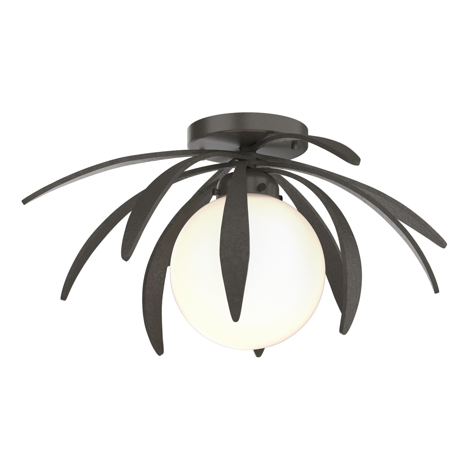 Hubbardton Forge - 124350-SKT-07-GG0631 - Dahlia Semi-Flush - Dahlia - Dark Smoke