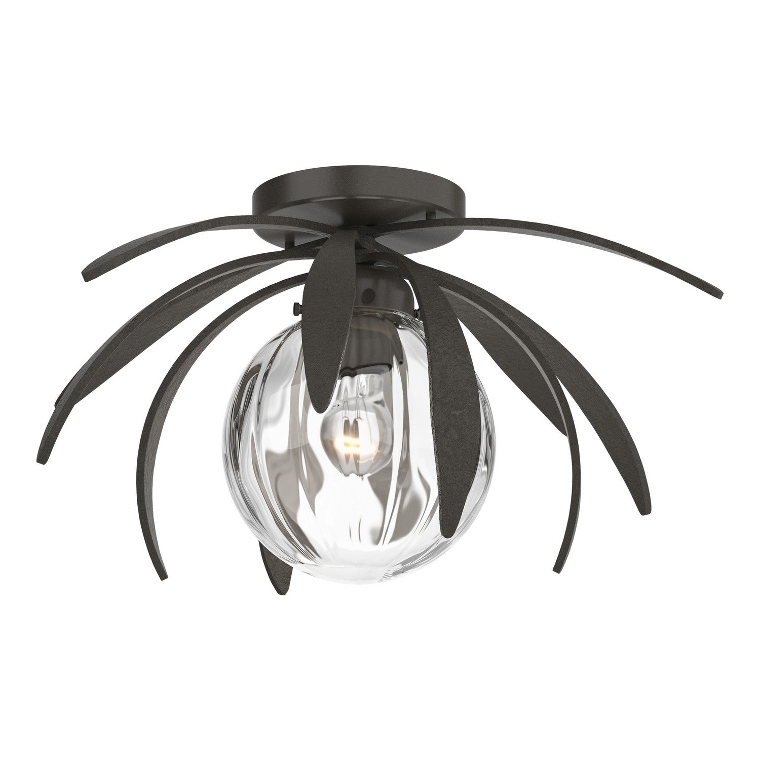 Hubbardton Forge - 124350-SKT-07-LL0631 - Dahlia Semi-Flush - Dahlia - Dark Smoke
