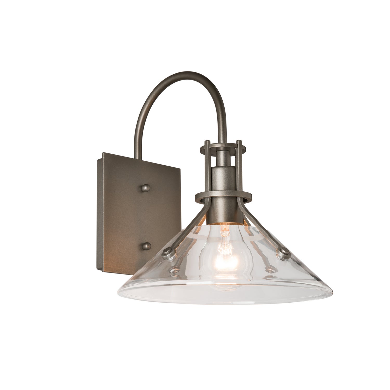 Hubbardton Forge - 302709-SKT-77-ZM0673 - One Light Outdoor Wall Sconce - Henry - Coastal Dark Smoke
