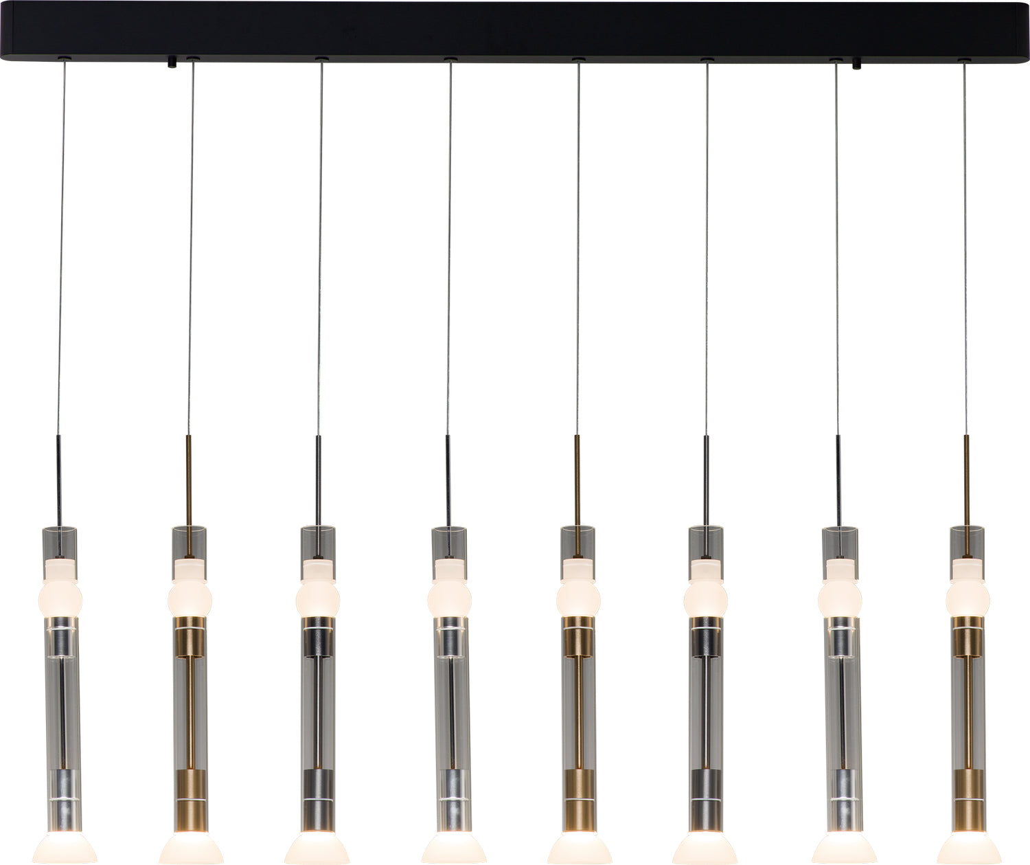 PageOne - PP020169-BG/AL/SDG - LED Pendant - Beam - Brushed Gold / Brushed Aluminum / Satin Dark Gray