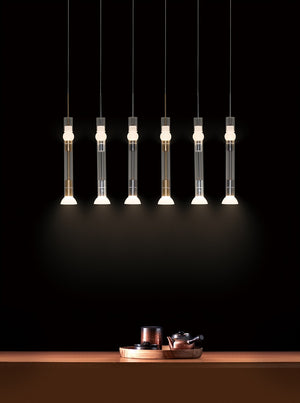 PageOne - PP020170-BG/AL/SDG - LED Pendant - Beam - Brushed Gold / Brushed Aluminum / Satin Dark Gray