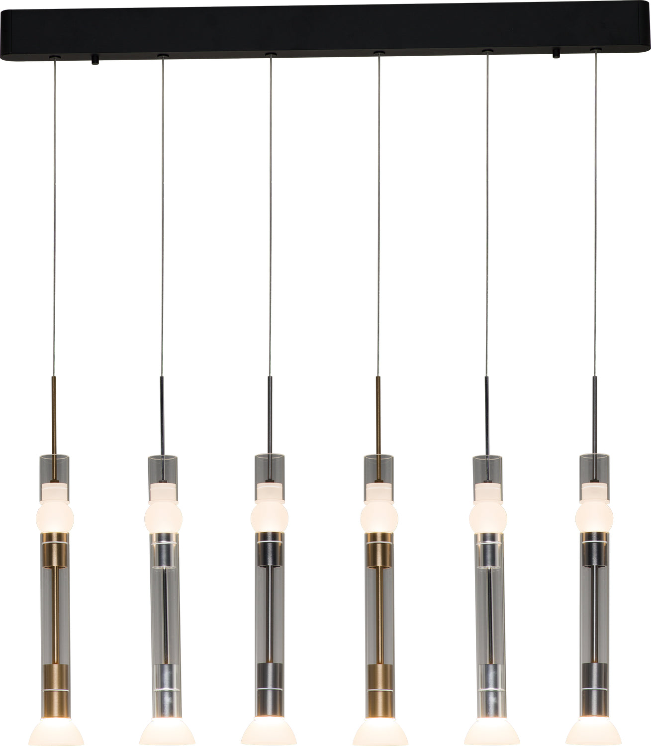 PageOne - PP020170-BG/AL/SDG - LED Pendant - Beam - Brushed Gold / Brushed Aluminum / Satin Dark Gray