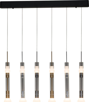 PageOne - PP020170-BG/AL/SDG - LED Pendant - Beam - Brushed Gold / Brushed Aluminum / Satin Dark Gray