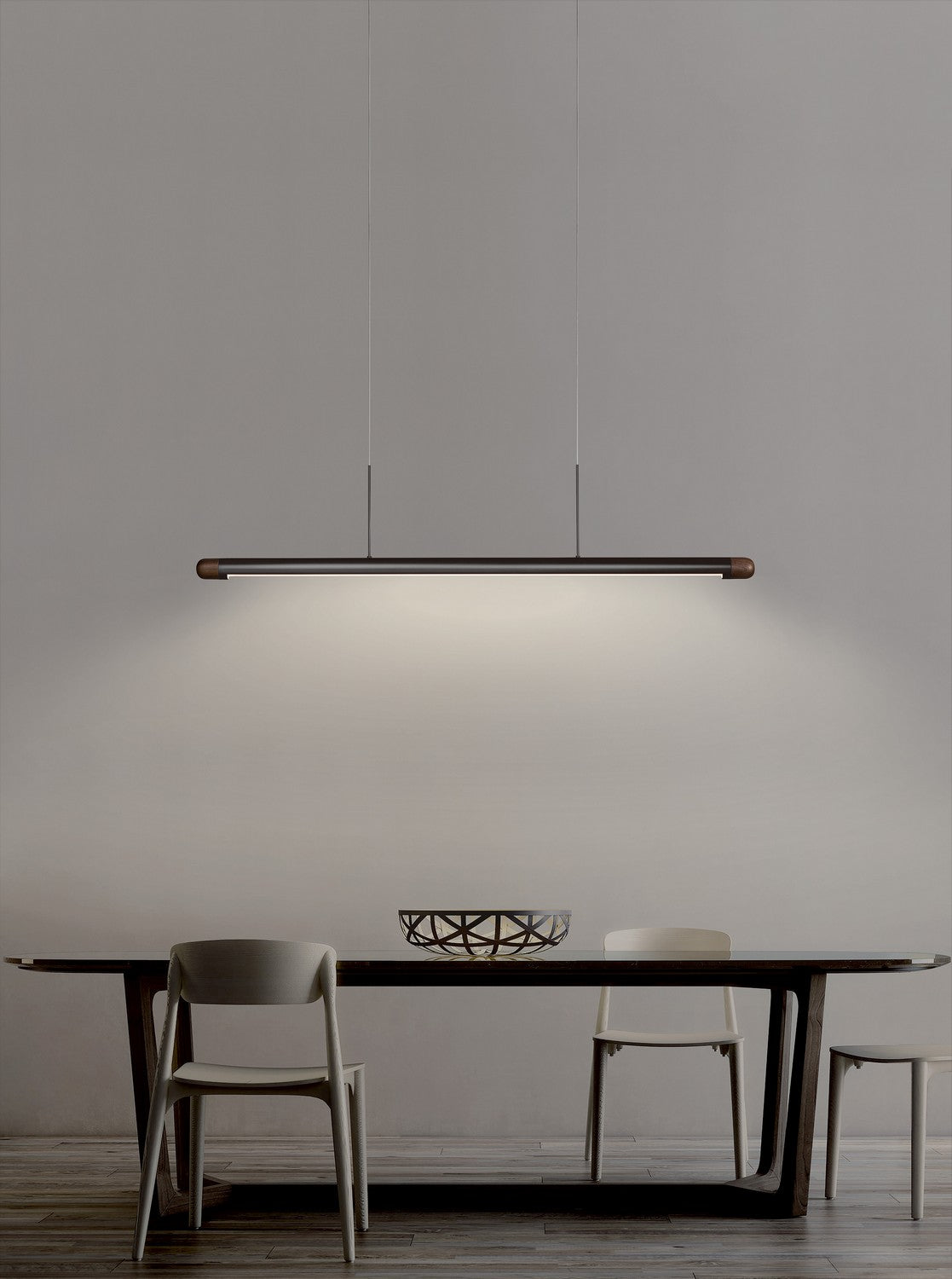 PageOne - PP121285-SDG - LED Pendant - Florence - Satin Dark Gray