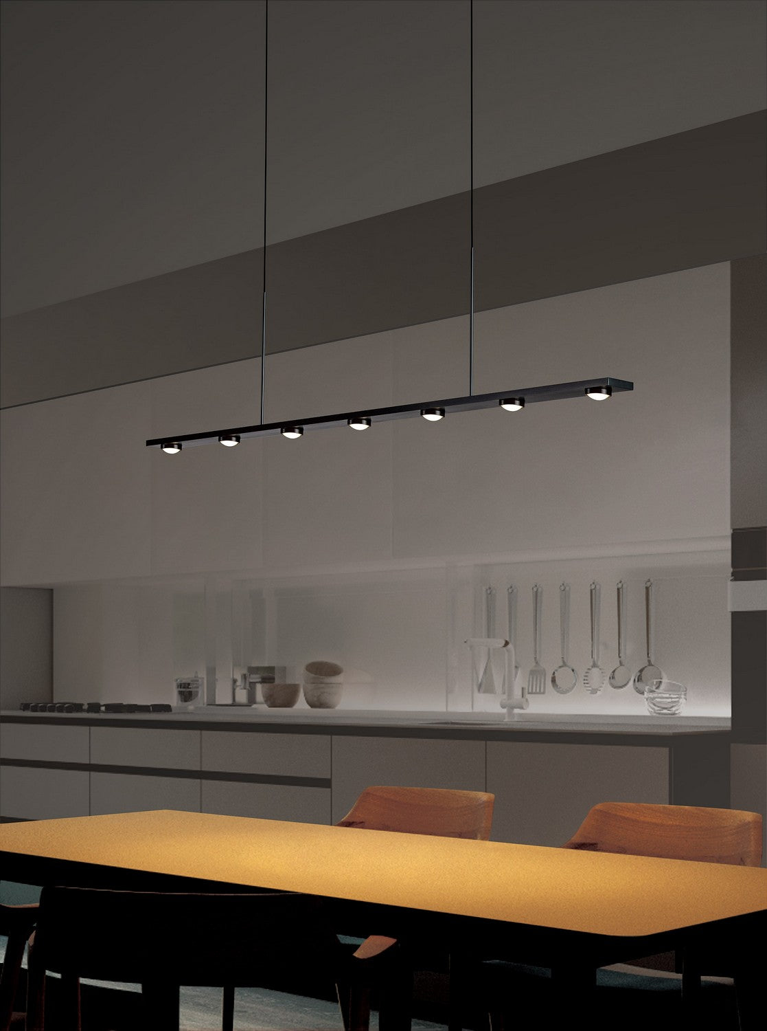 PageOne - PP121462-SBB - LED Pendant - Aurora - Satin Brushed Black