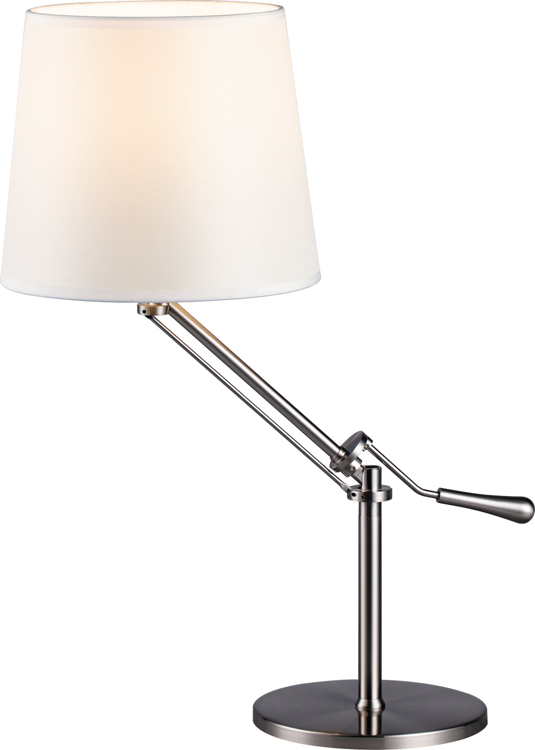 PageOne - PT140192-SN/WH - One Light Table Lamp - Nero - Satin Nickle