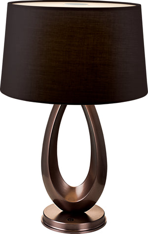 PageOne - PT140914-DT/BK - LED Table Lamp - Elisa - Deep Taupe