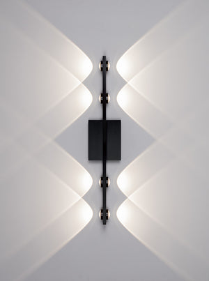 PageOne - PW131319-SBB - LED Wall Sconce - Aurora - Satin Brushed Black