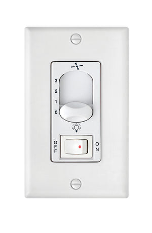 Hinkley - 980009FWH - Wall Contol - Wall Control 3 Spd, On/Off Lt. Sw. - White