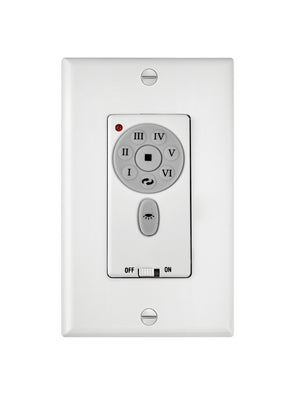 Hinkley - 980013FAS - Wall Contol - Wall Control 6 Speed Dc - White