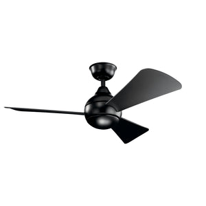 Kichler - 330151SBK - 44"Ceiling Fan - Sola - Satin Black