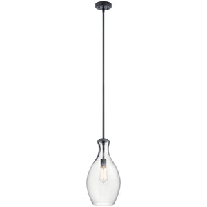 Kichler - 42047BK - One Light Mini Pendant - Everly - Black