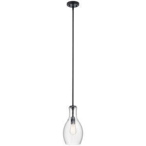 Kichler - 42456BK - One Light Mini Pendant - Everly - Black