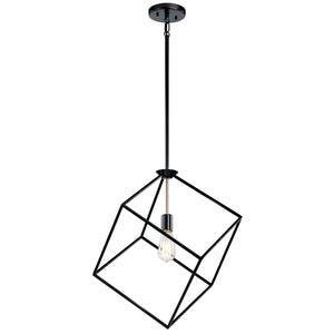 Kichler - 42525BK - One Light Pendant - Cartone - Black