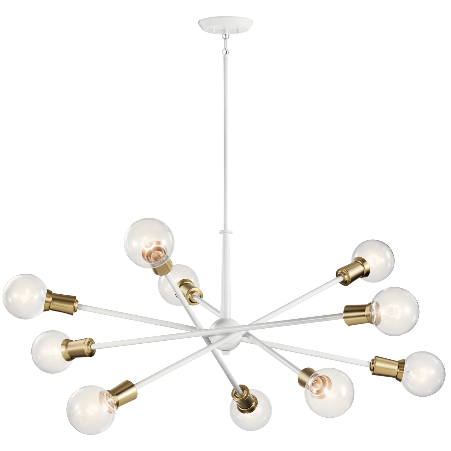 Kichler - 43119WH - Ten Light Chandelier - Armstrong - White