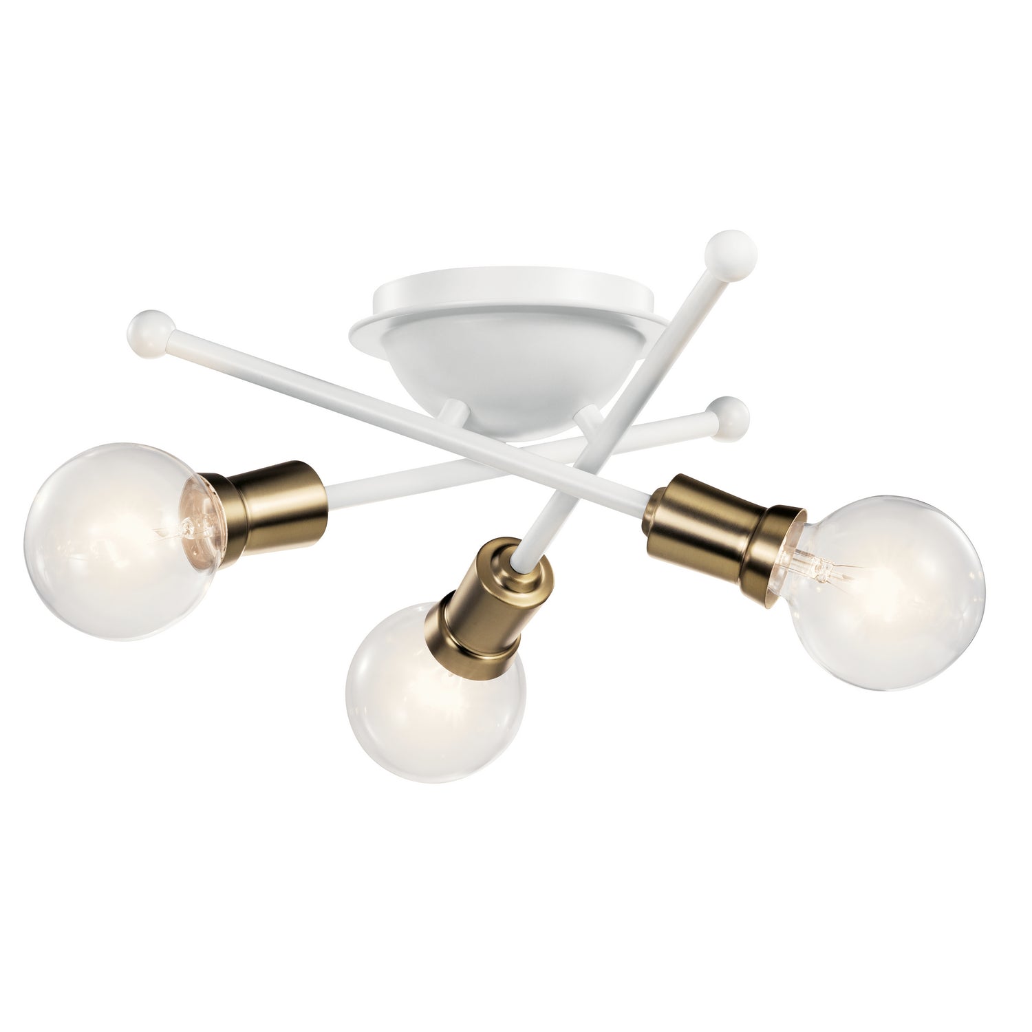 Kichler - 43196WH - Three Light Flush Mount - Armstrong - White