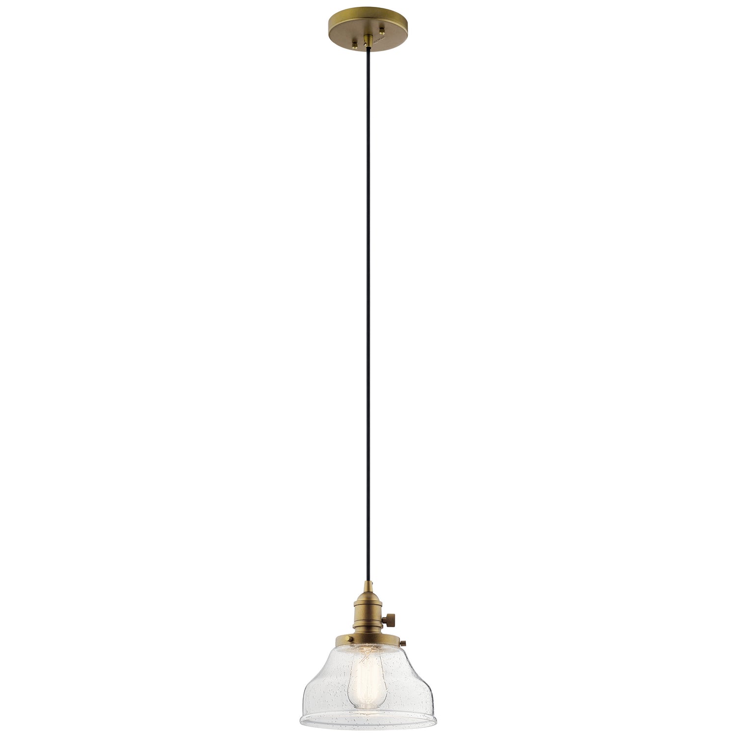 Kichler - 43850NBR - One Light Mini Pendant - Avery - Natural Brass