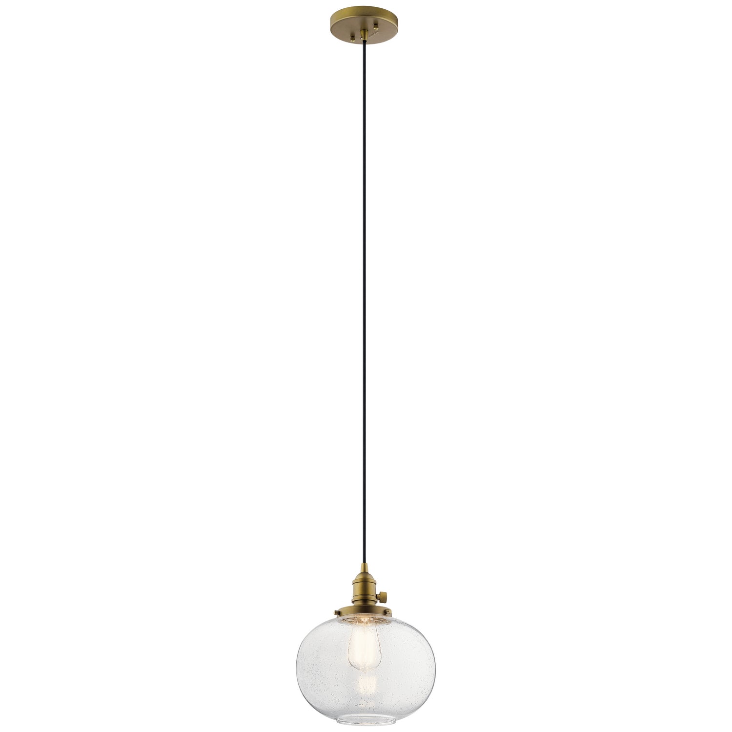 Kichler - 43852NBR - One Light Mini Pendant - Avery - Natural Brass