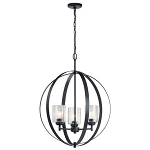 Kichler - 44034BK - Three Light Chandelier - Winslow - Black