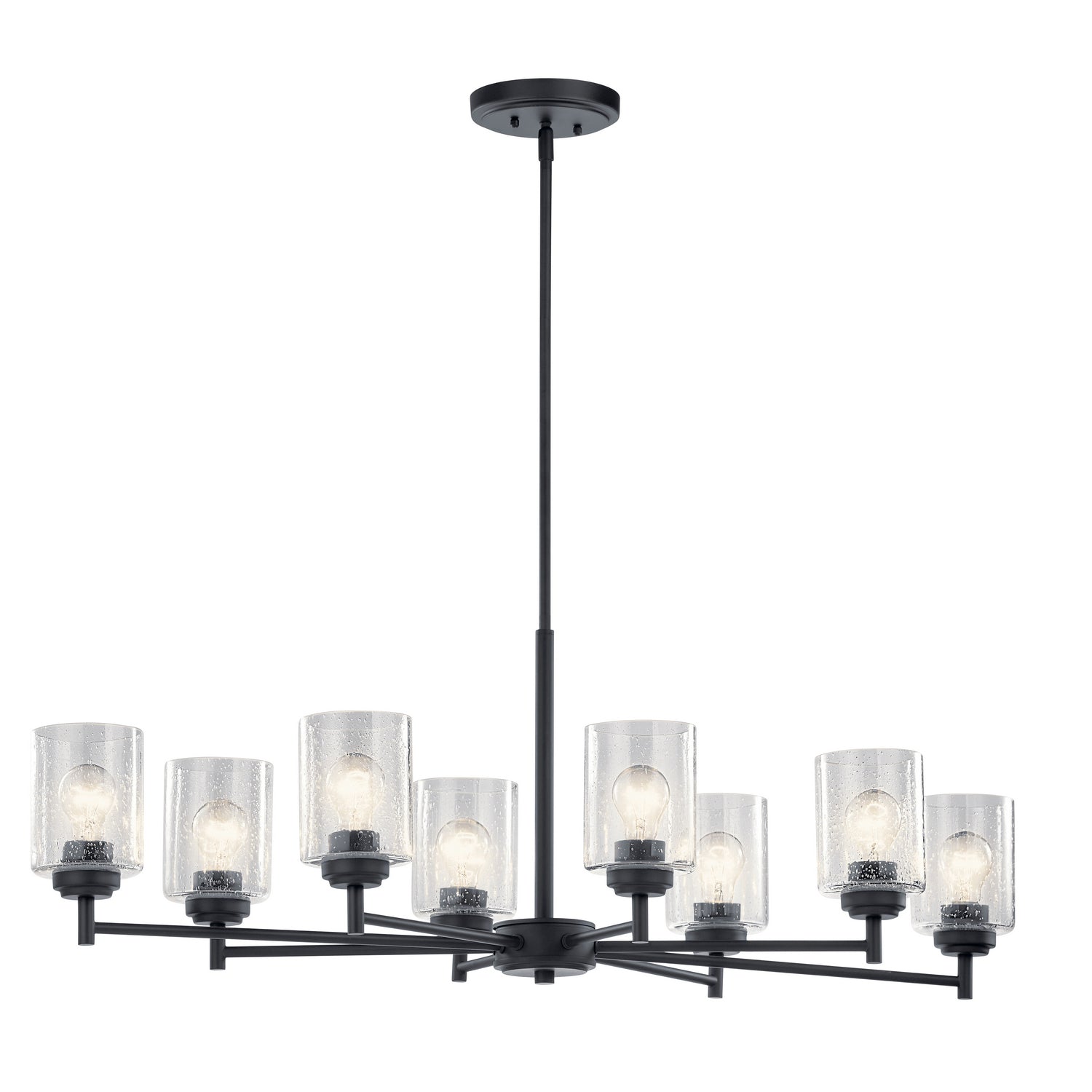 Kichler - 44035BK - Eight Light Chandelier - Winslow - Black