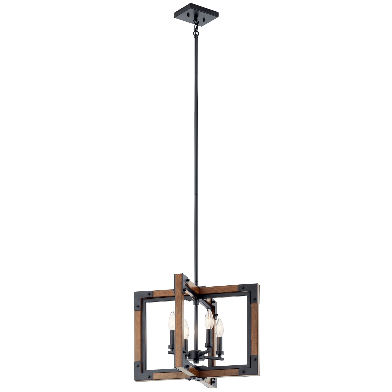 Kichler - 44046AUB - Four Light Chandelier/Semi Flush Mount - Marimount - Auburn Stained Finish