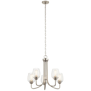 Kichler - 44377NICS - Five Light Chandelier - Valserrano - Brushed Nickel